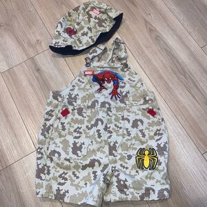 Vintage Marvel Spider-Man 2007 Overalls Set
